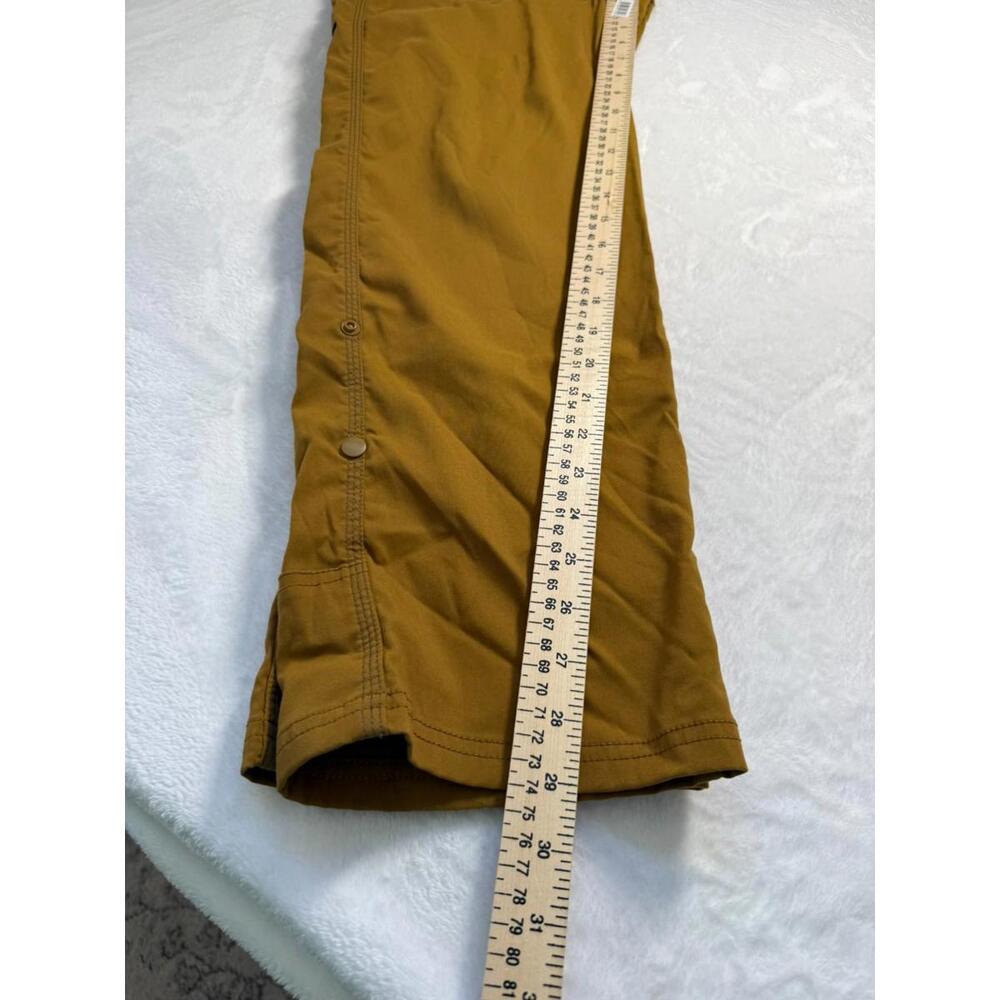 prAna Stretch Zion Cargo Pants Mens 30x29 Belted Mustard Hiking Cargo Gorpcore - Picture 5 of 5